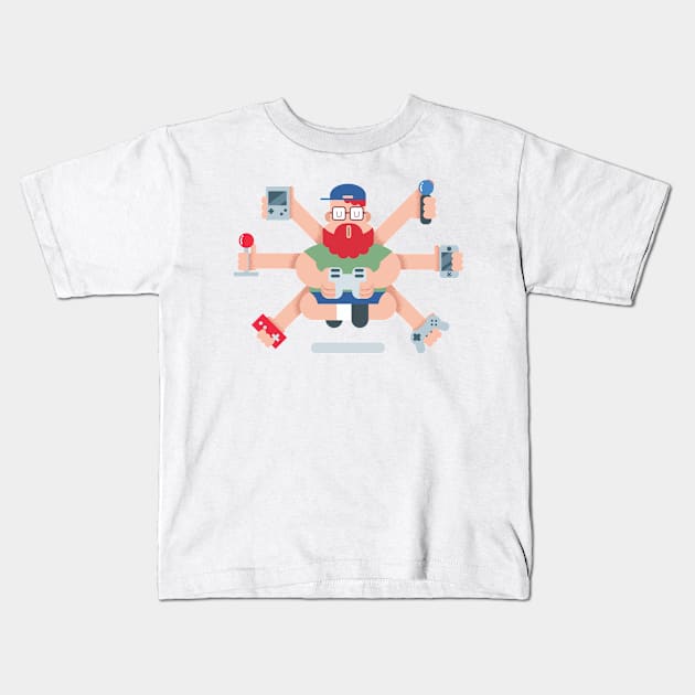 Video Games Kids T-Shirt by Malchev